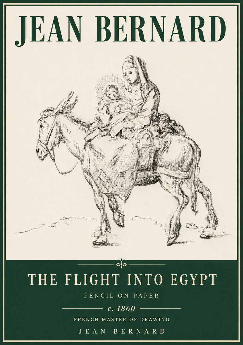 Jean Bernard The Flight into Egypt No4 - Poster
