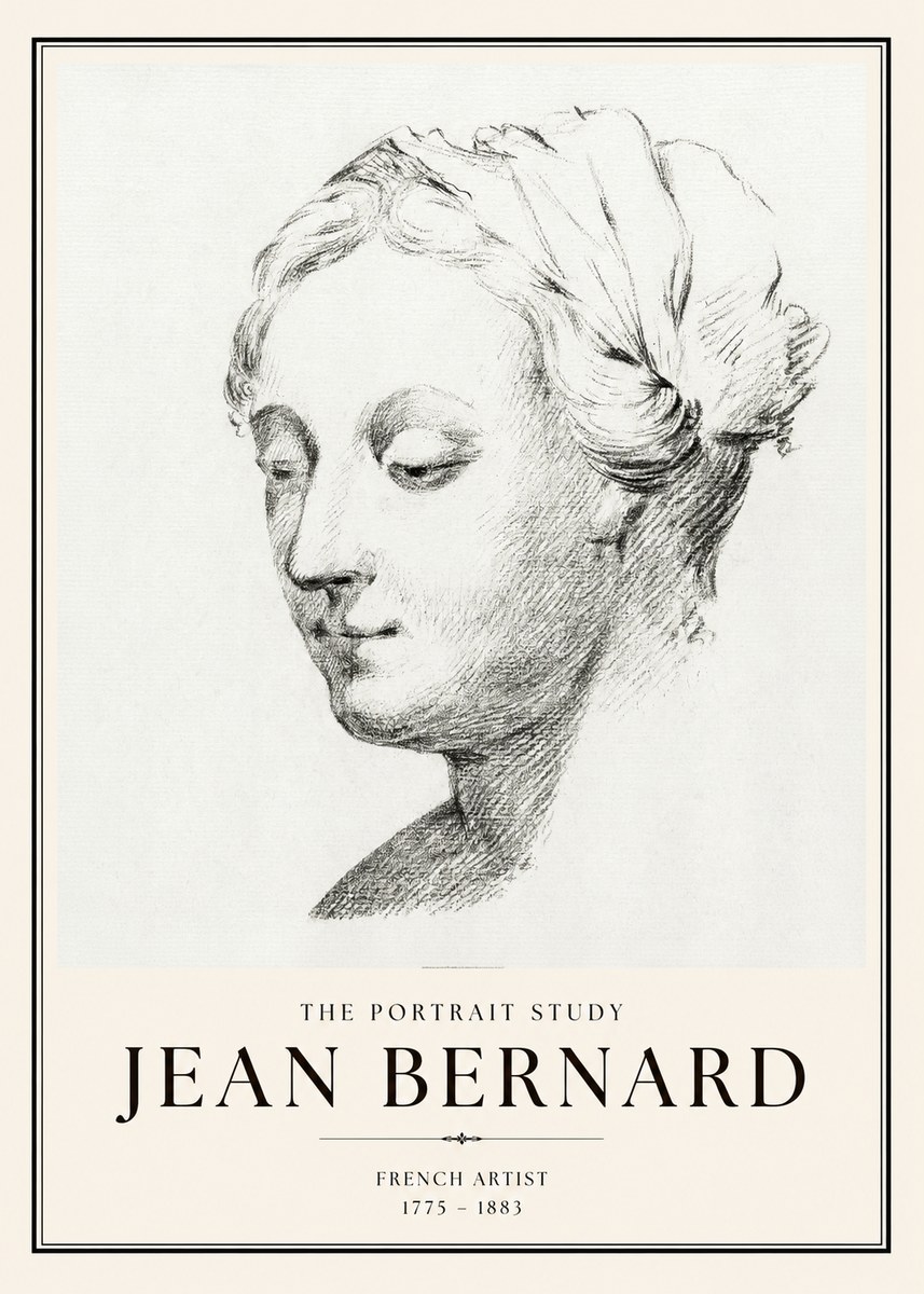 Jean Bernard Study of a Woman No2 - Poster