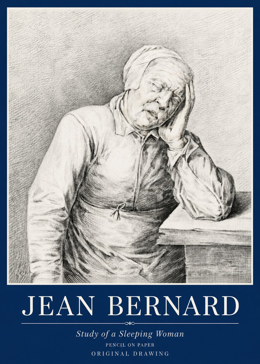 Jean Bernard Resting No6 - Poster