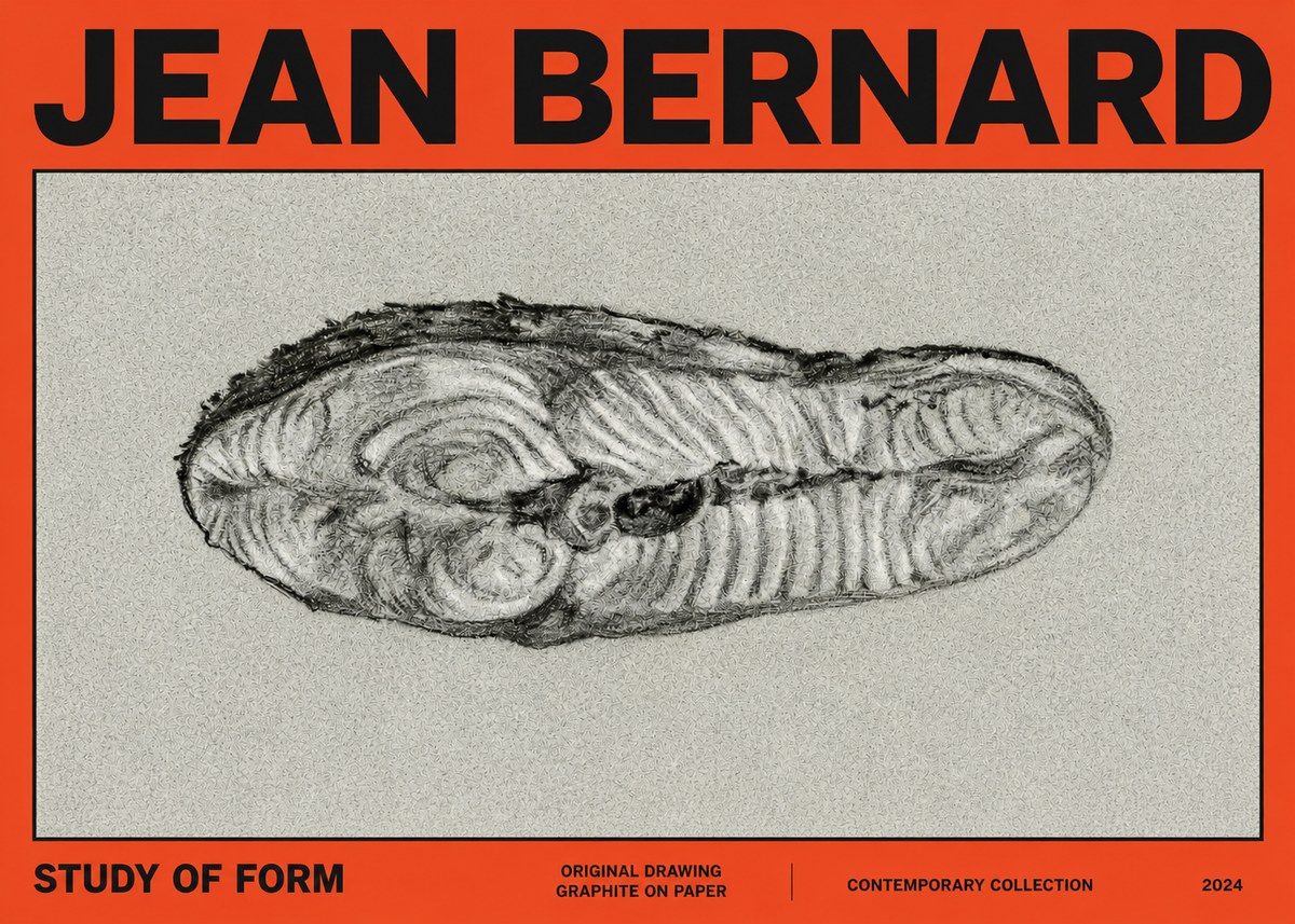 Jean Bernard Study of Form I No2 - Poster