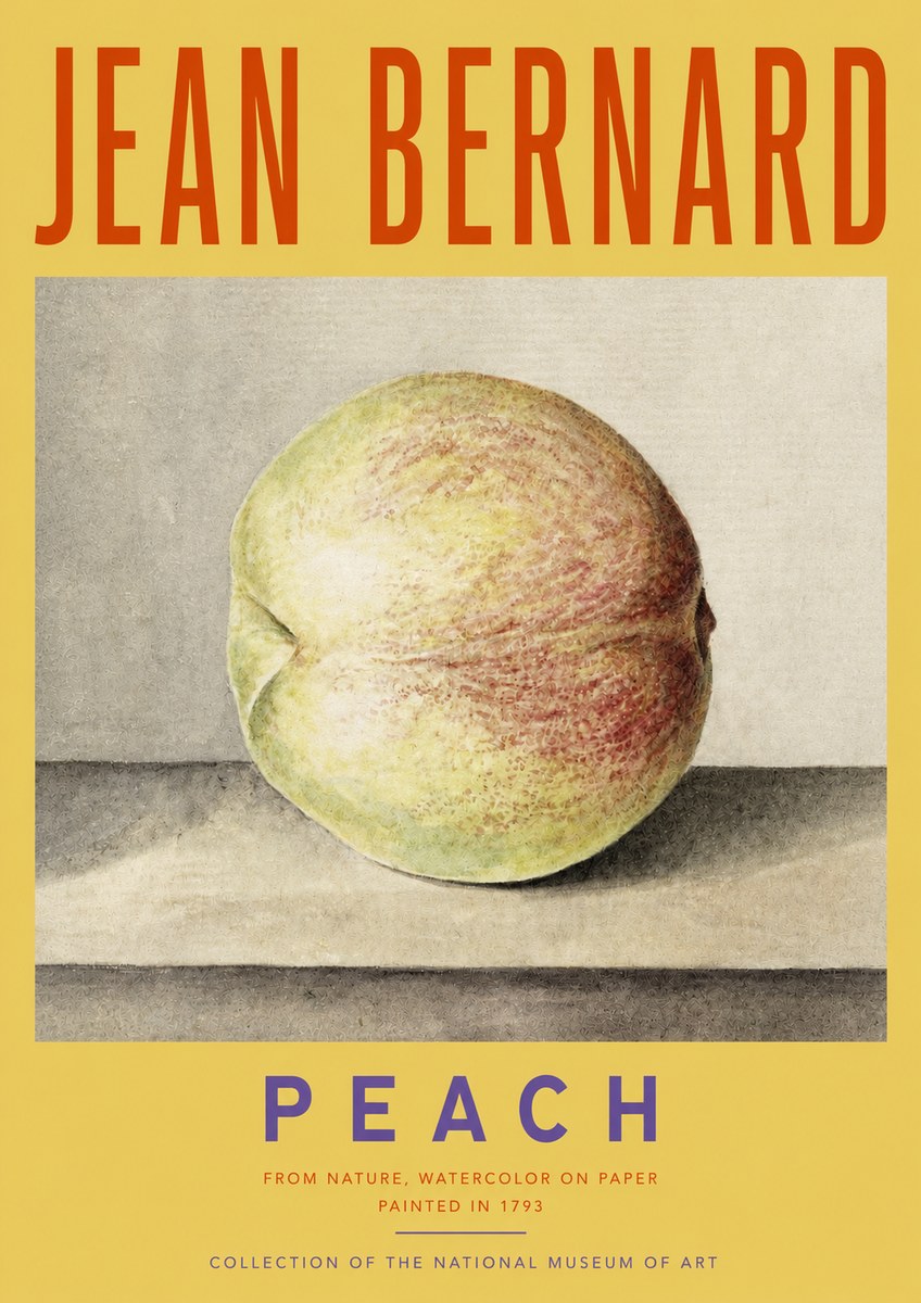 Jean Bernard Peach No3 - Poster