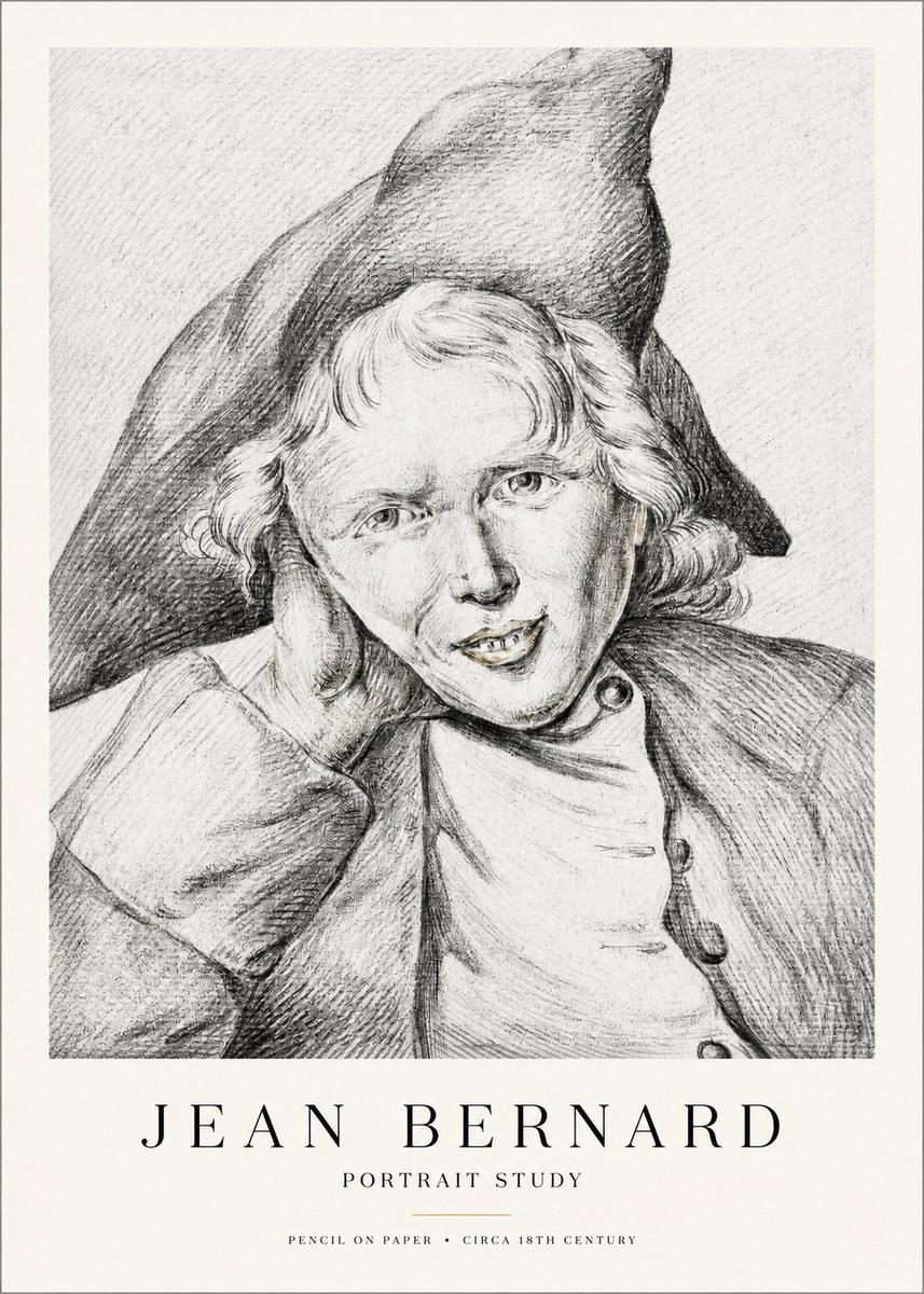 Jean Bernard Portrait Study VII No1 - Poster
