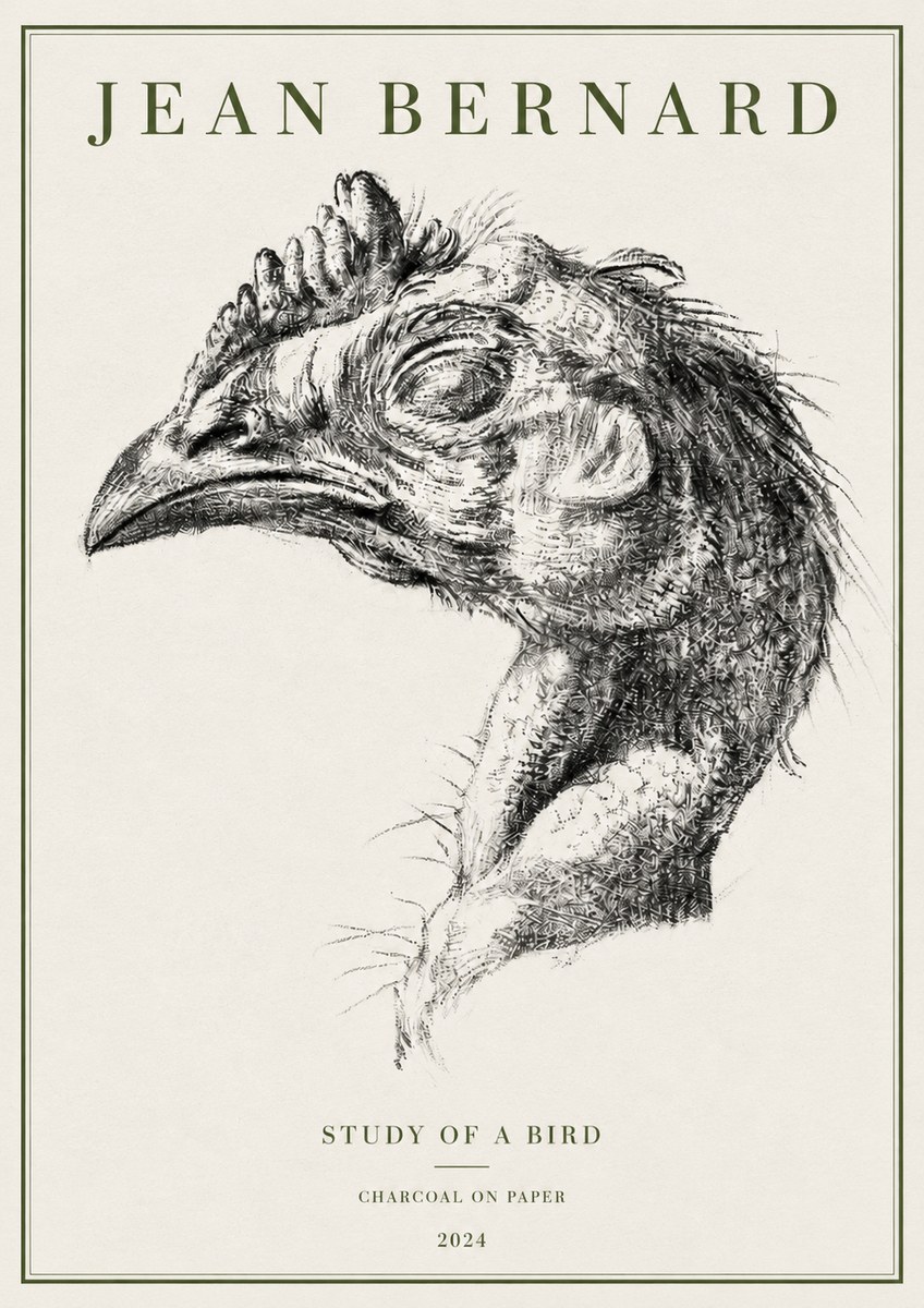 Jean Bernard Study of Form II No5 - Poster