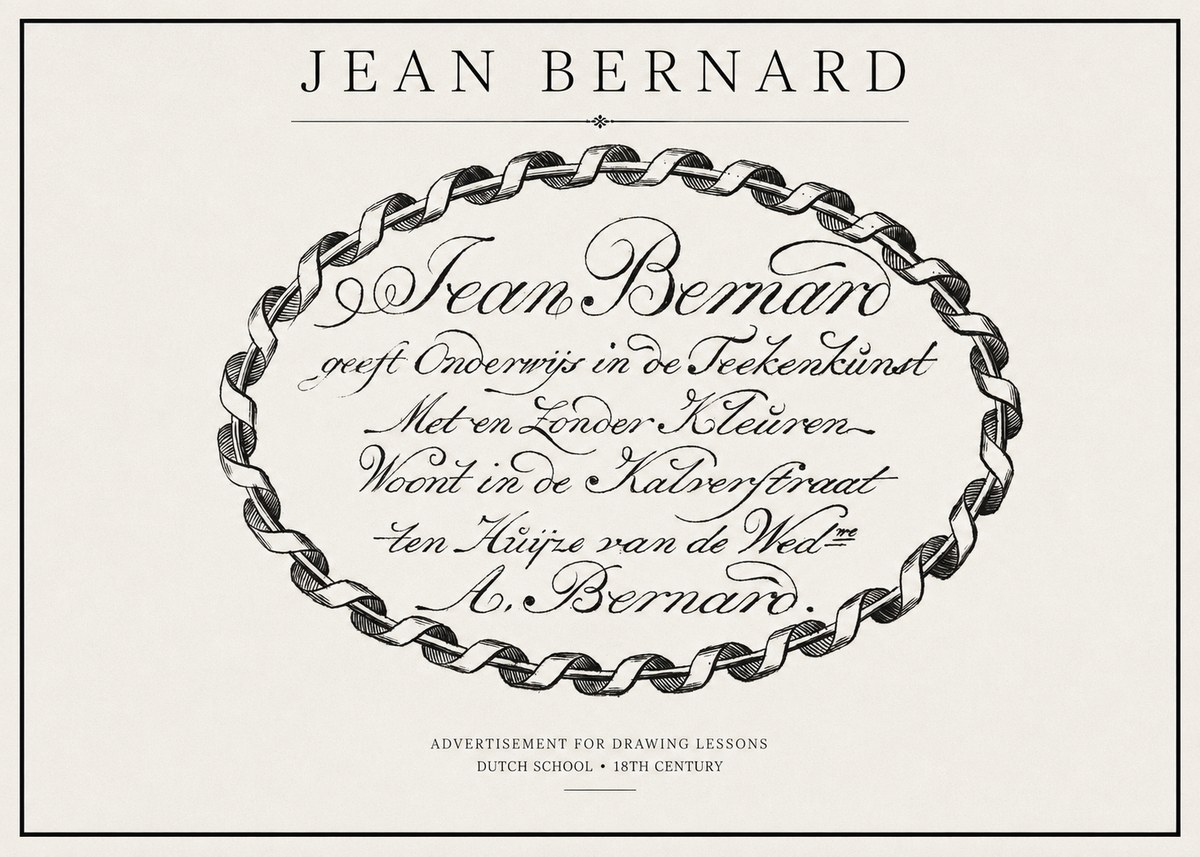 Jean Bernard Jean Bernard - Teacher of the Art of Drawing No2 - Poster