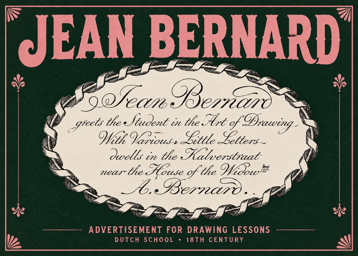 Jean Bernard Jean Bernard - Teacher of the Art of Drawing No5 - Poster