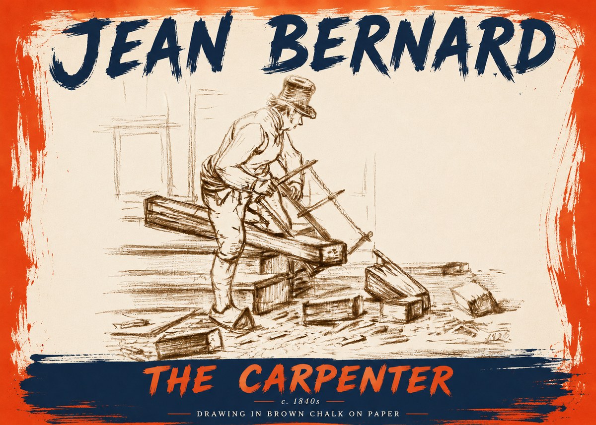 Jean Bernard The Carpenter No6 - Poster