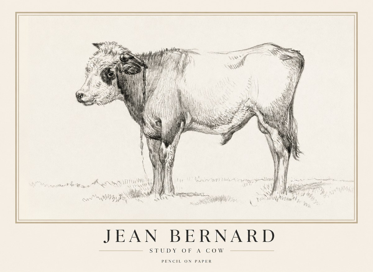 Jean Bernard The Young Bull No5 - Poster