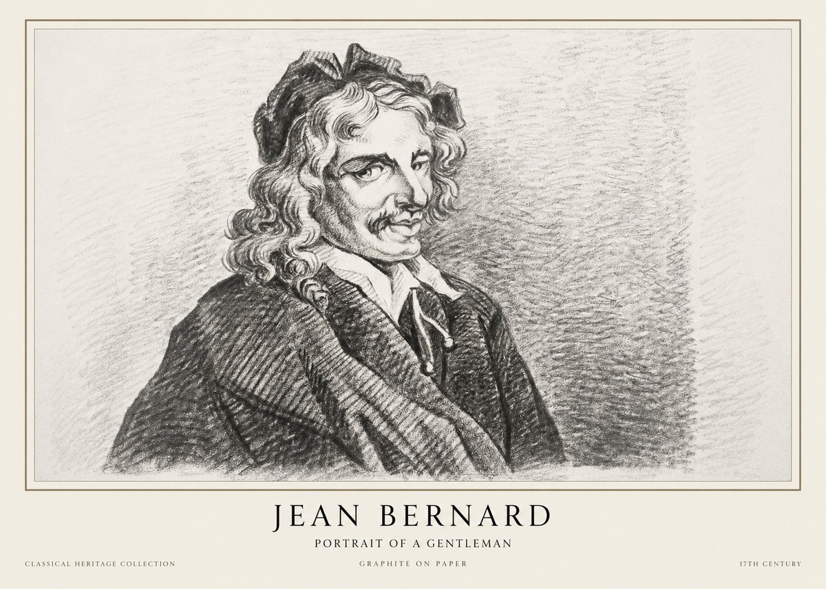 Jean Bernard Portrait of a Gentleman II No1 - Poster