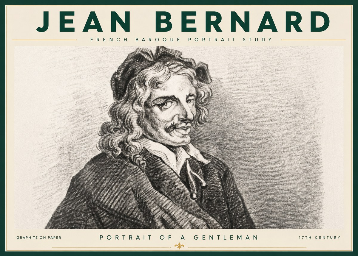 Jean Bernard Portrait of a Gentleman II No4 - Poster