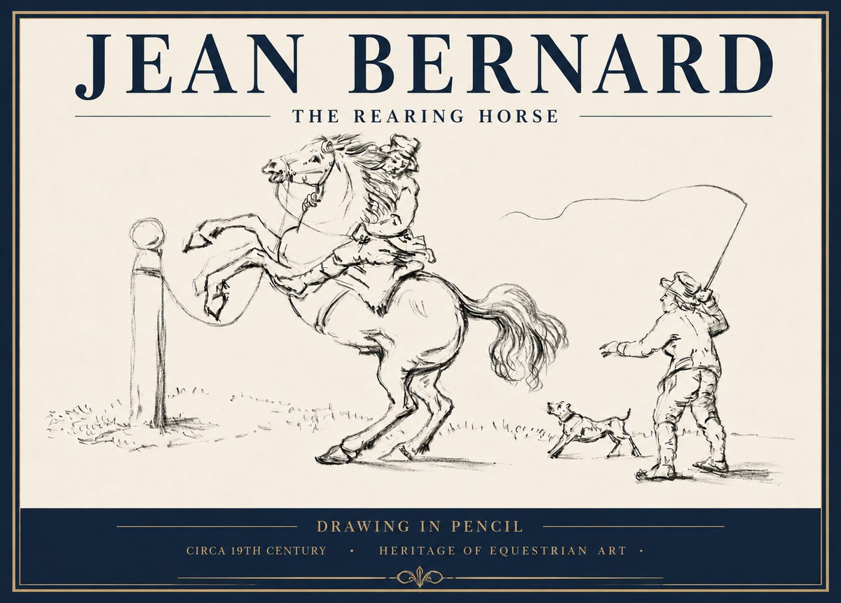 Jean Bernard The Rearing Horse I No5 - Poster