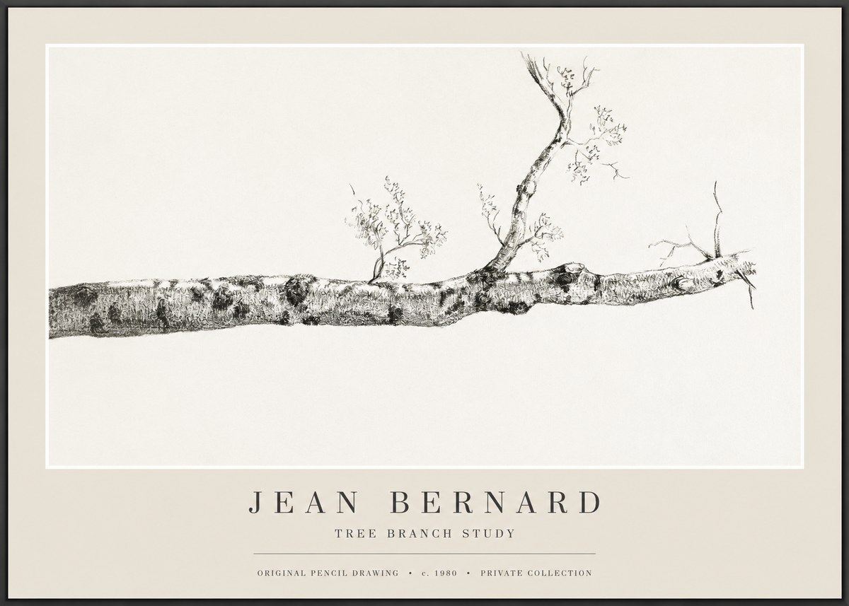 Jean Bernard Tree Branch Study No1 - Poster