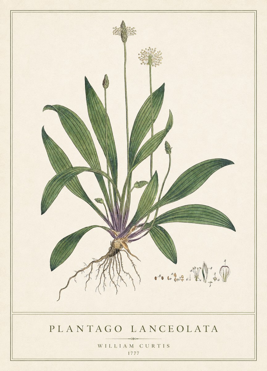 William Curtis Plantago Lanceolata III No1 - Poster