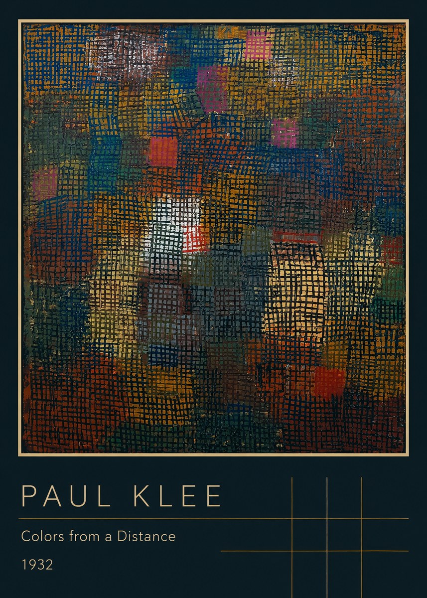 Paul Klee Colors from a Distance No2 - Poster