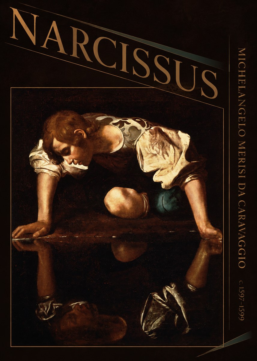 Michelangelo Merisi da Caravaggio Narcissus I No4 - Poster