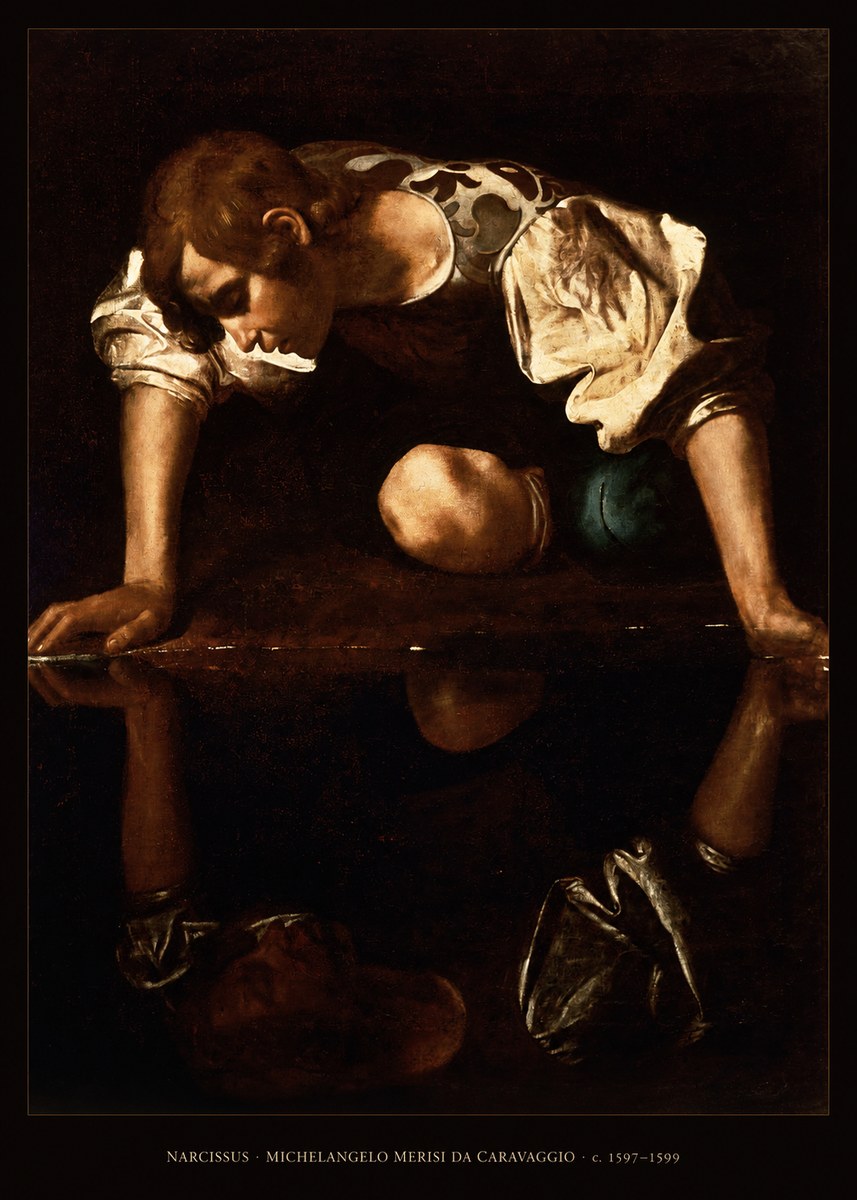 Michelangelo Merisi da Caravaggio Narcissus I No6 - Poster