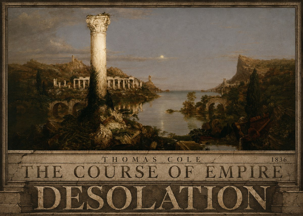 Thomas Cole The Course of Empire: Desolation No4 - Poster