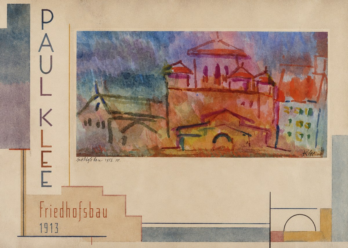 Paul Klee Friedhofsbau No2 - Poster