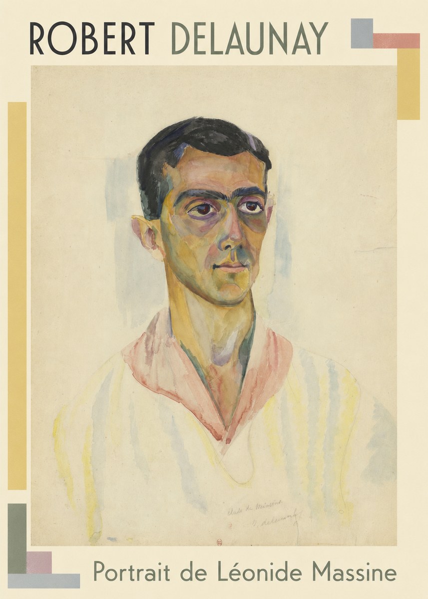 Robert Delaunay Portrait De Léonide Massine No1 - Poster