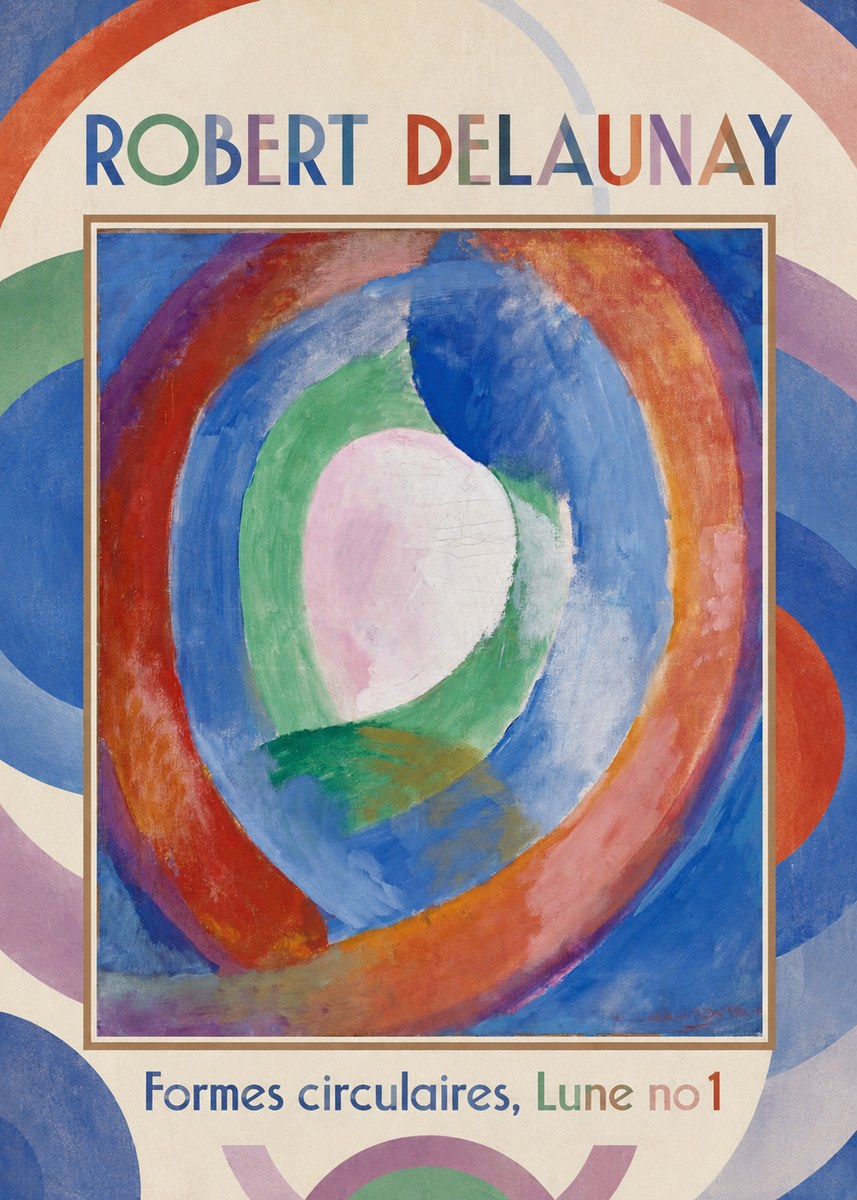 Robert Delaunay Formes Circulaires, Lune No 1 No1 - Poster