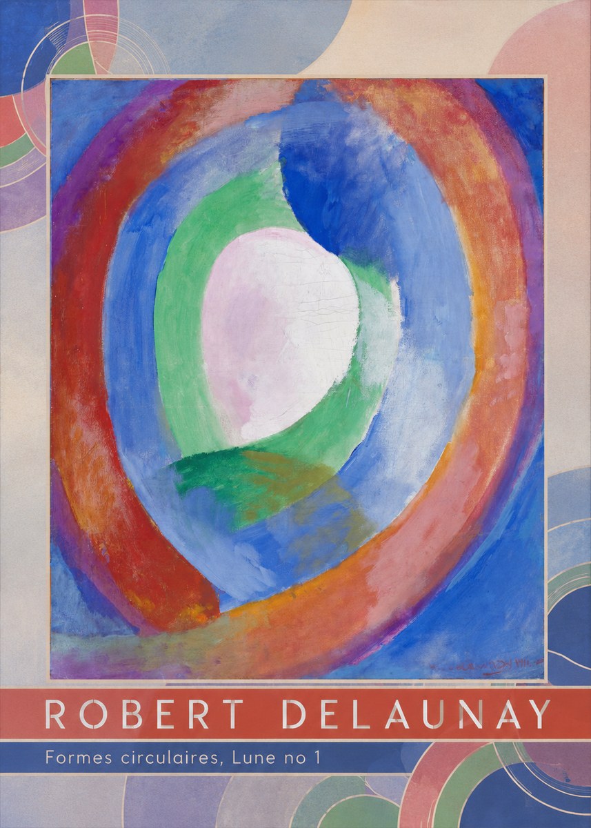 Robert Delaunay Formes Circulaires, Lune No 1 No6 - Poster