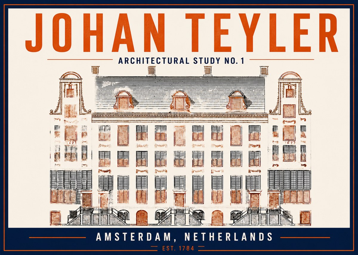 Johan Teyler Architectural Study No. 1 I No5 - Poster