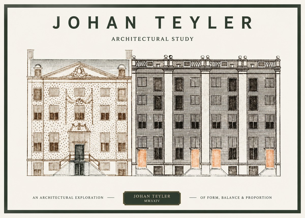 Johan Teyler Architectural Study IV No1 - Poster