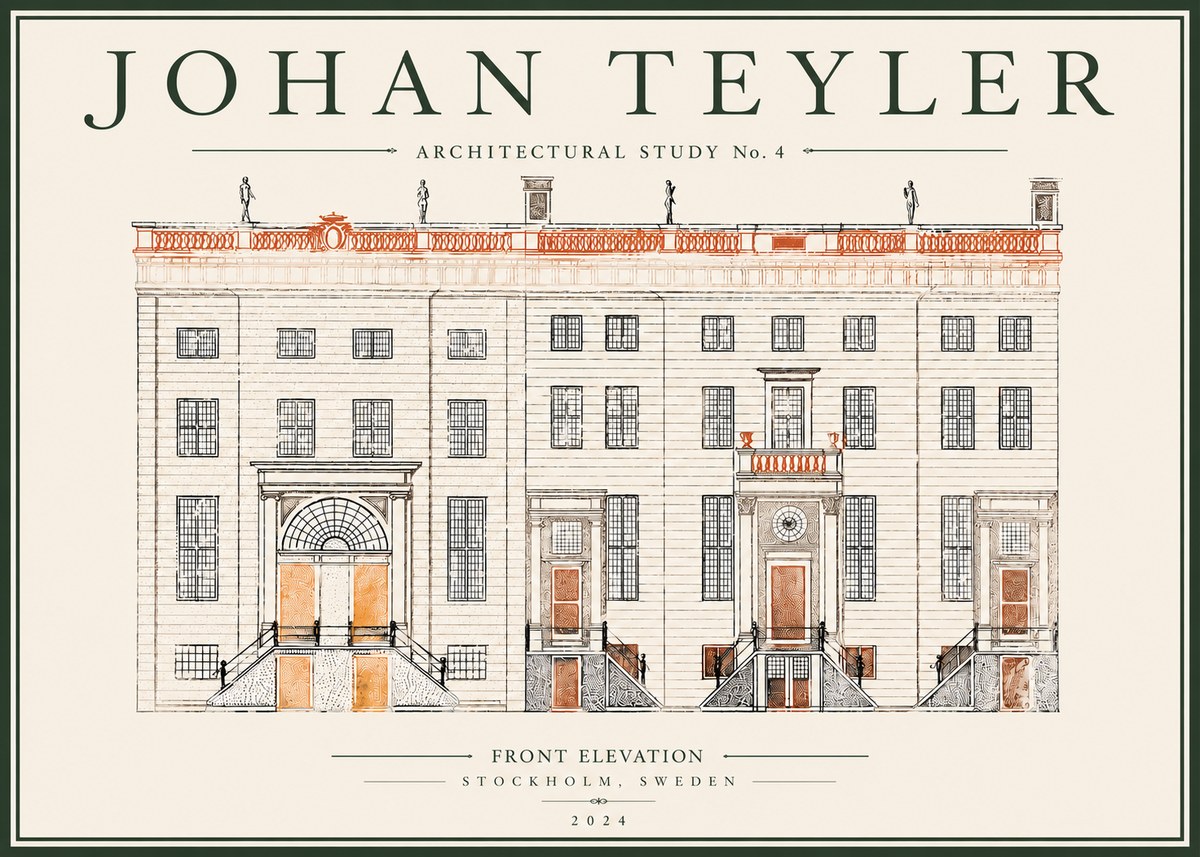 Johan Teyler Architectural Study VI No5 - Poster