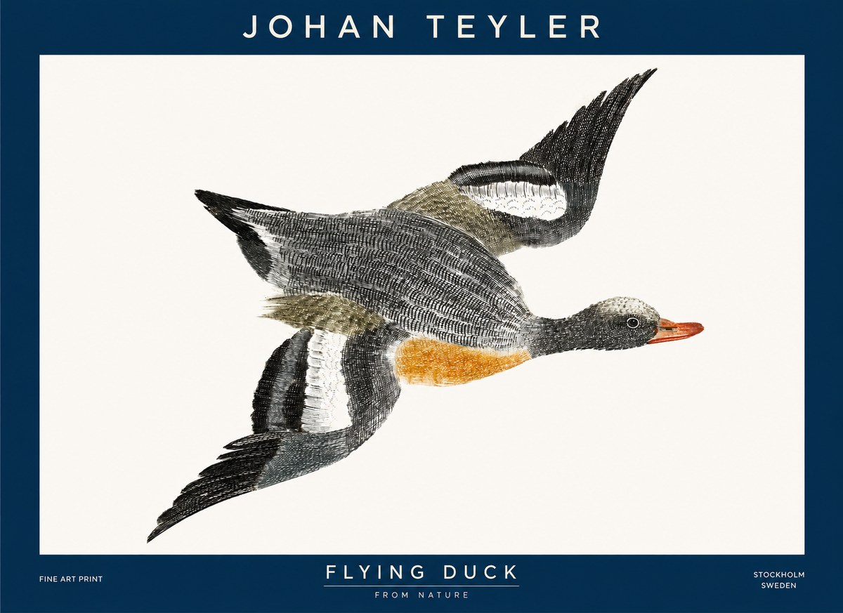 Johan Teyler Flying Duck No1 - Poster