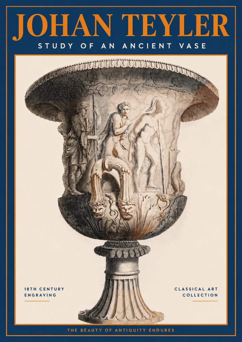 Johan Teyler Study of an Ancient Vase No2 - Poster