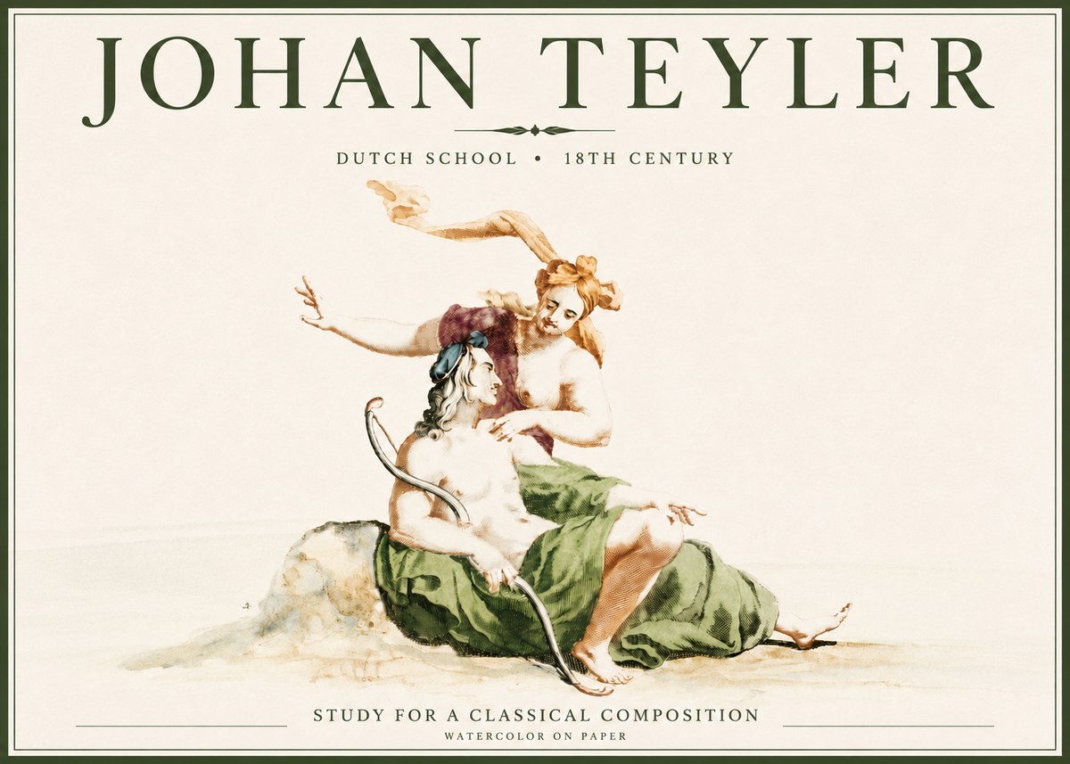 Johan Teyler Study for a Classical Composition No4 - Poster