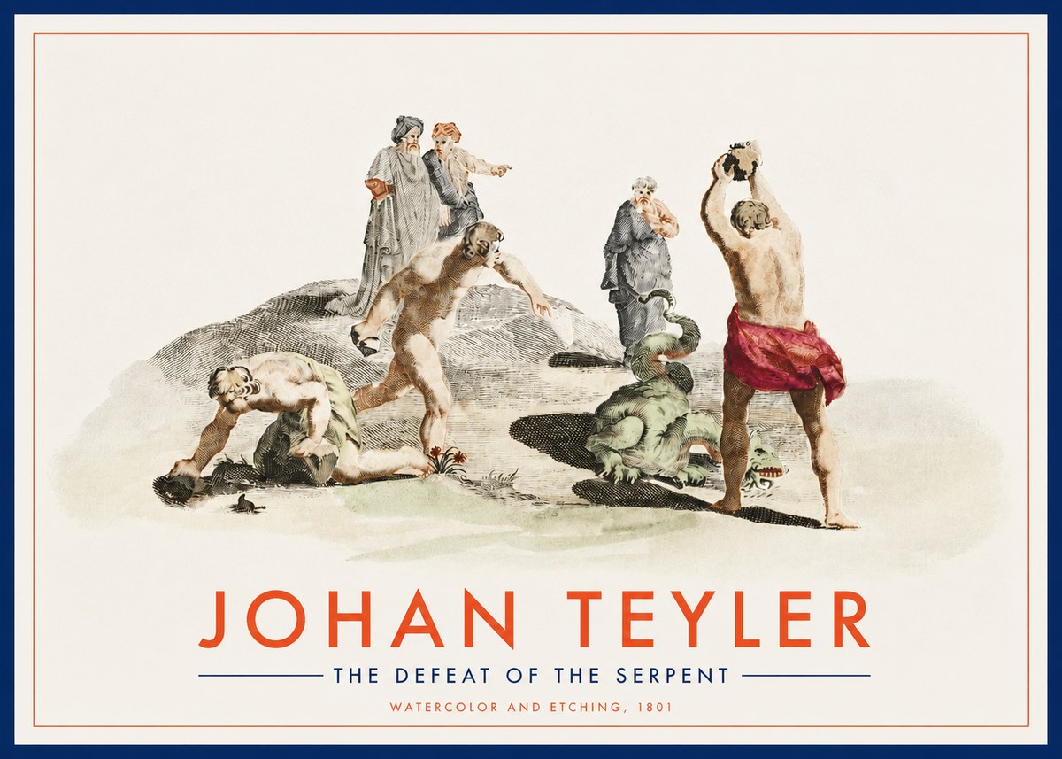 Johan Teyler Study of Ulysses and Polyphemus No3 - Poster