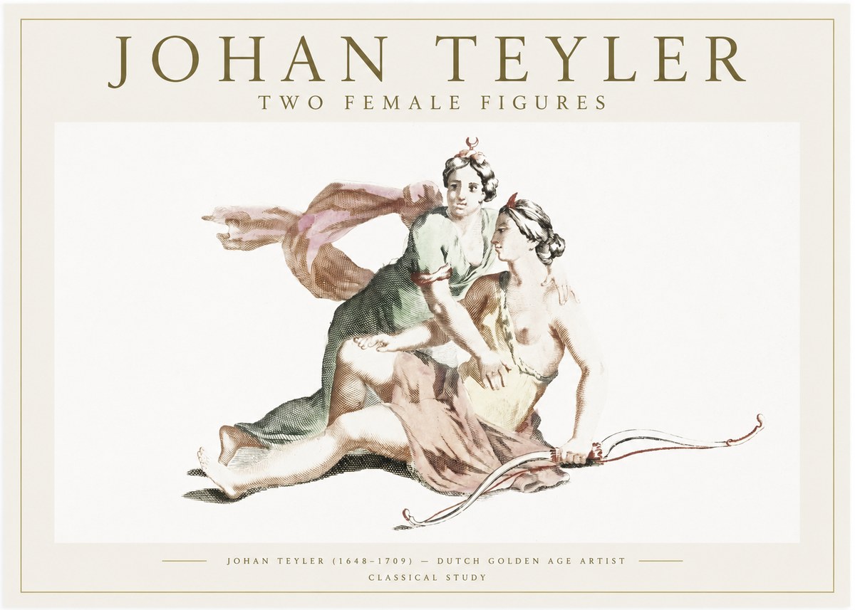 Johan Teyler Diana and Her Companion No6 - Poster