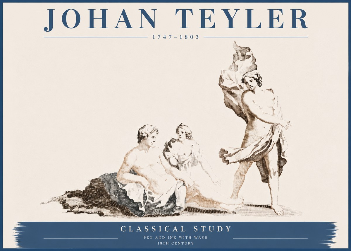 Johan Teyler Classical Study I No4 - Poster