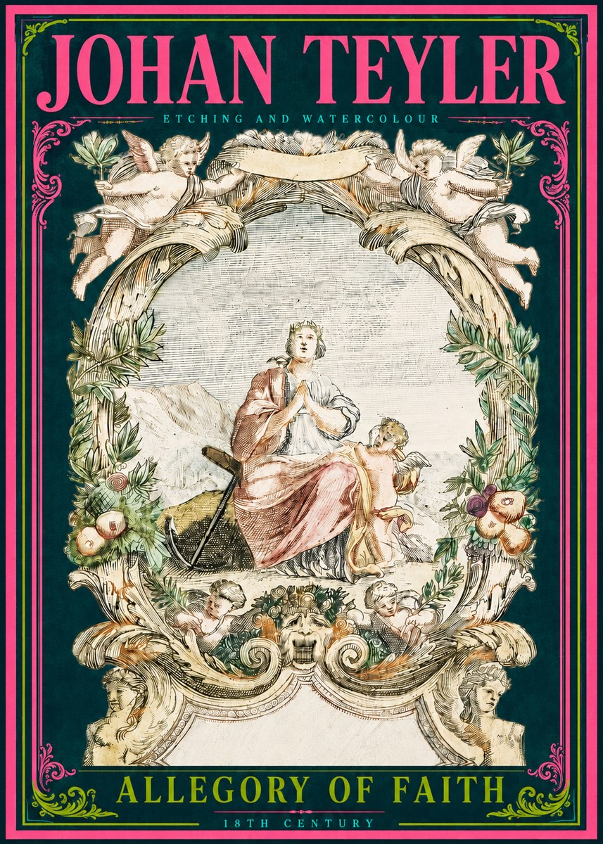 Johan Teyler Allegory of Faith No3 - Poster