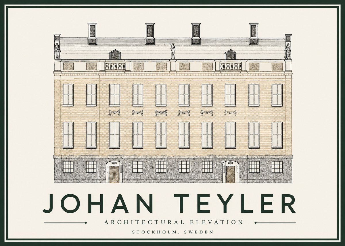 Johan Teyler Architectural Elevation No4 - Poster