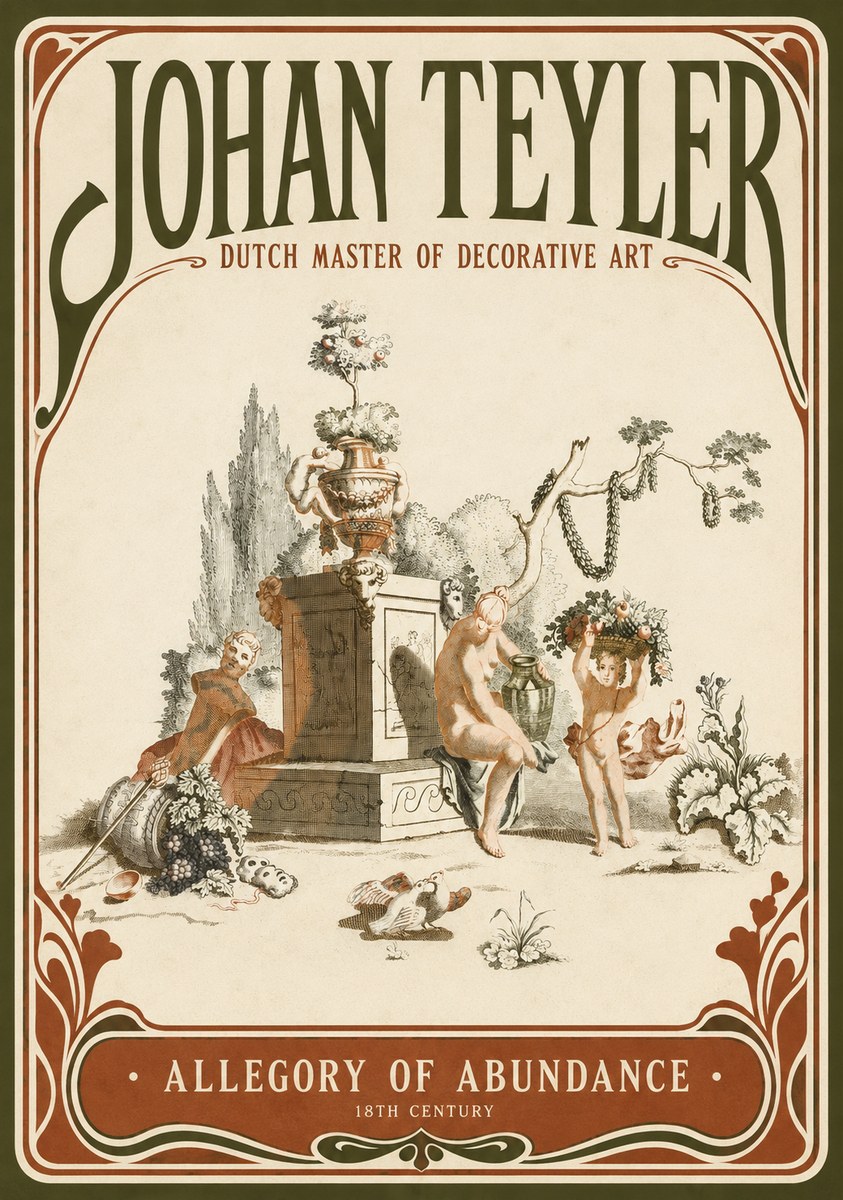 Johan Teyler Allegory of Abundance No2 - Poster