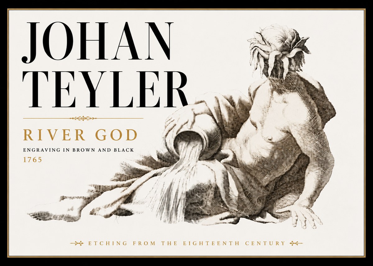 Johan Teyler River God No6 - Poster