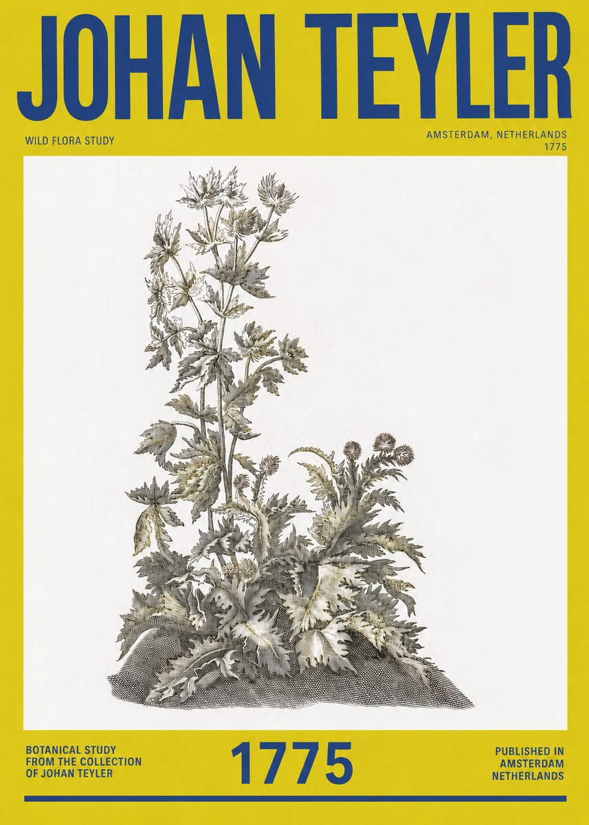 Johan Teyler Wild Flora Study No2 - Poster