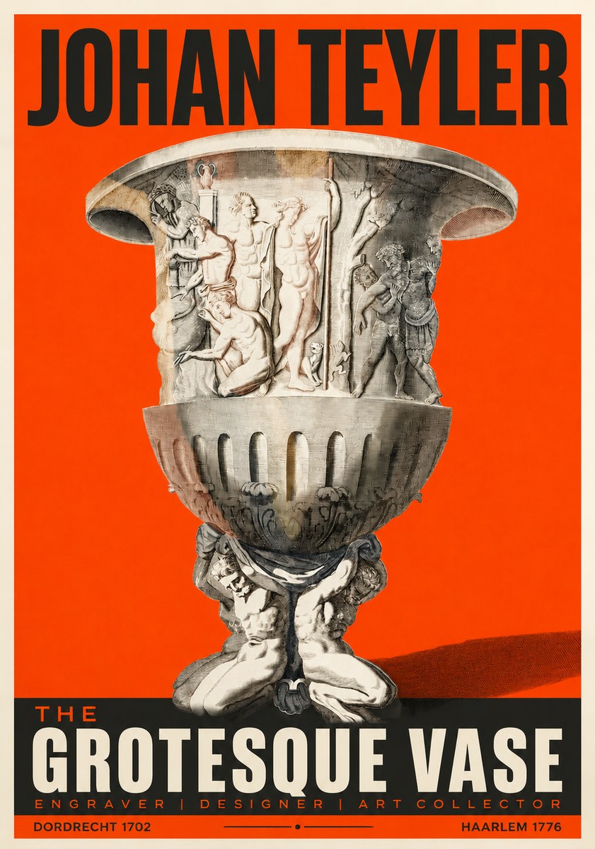 Johan Teyler The Grotesque Vase No2 - Poster