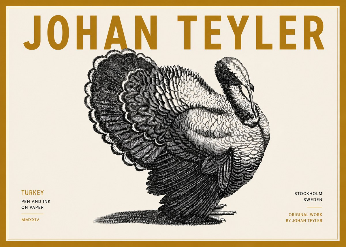 Johan Teyler Turkey No6 - Poster