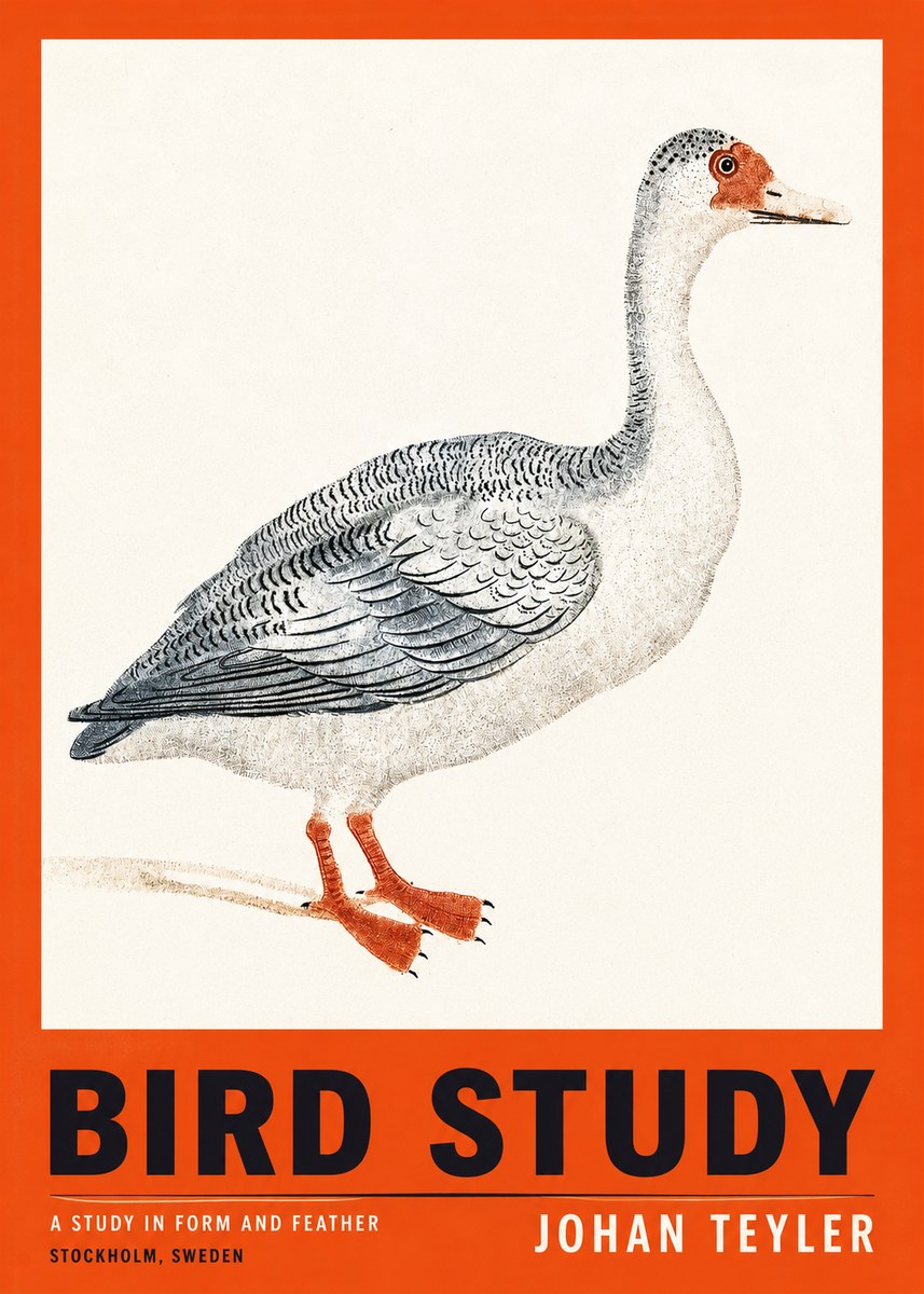 Johan Teyler Goose Study No3 - Poster