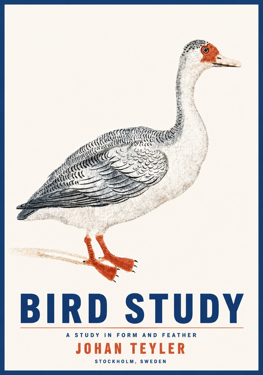 Johan Teyler Goose Study No5 - Poster
