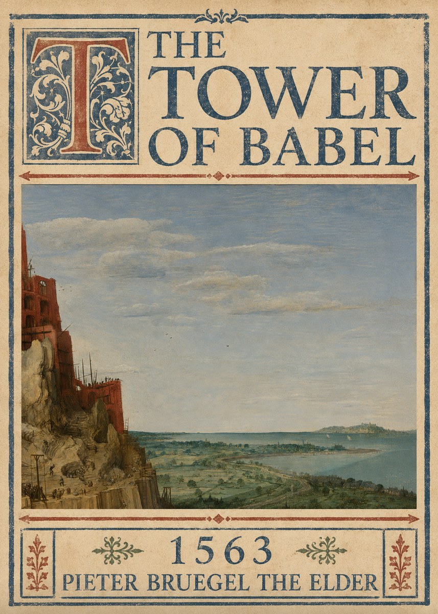 Pieter Bruegel The Tower of Babel X No4 - Poster