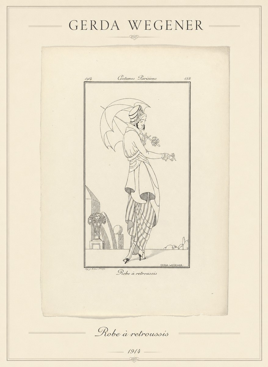 Gerda Wegener Robe À Retroussis No1 - Poster