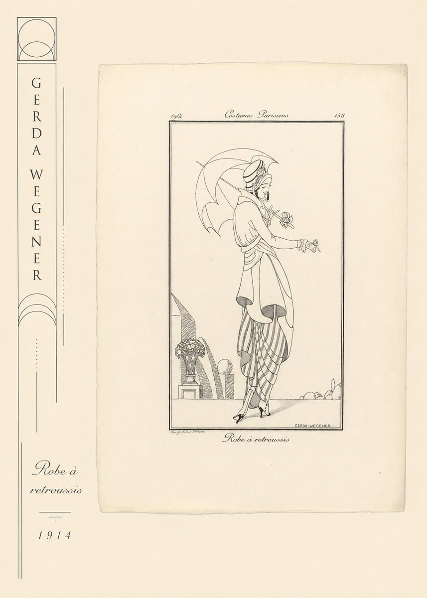 Gerda Wegener Robe À Retroussis No2 - Poster