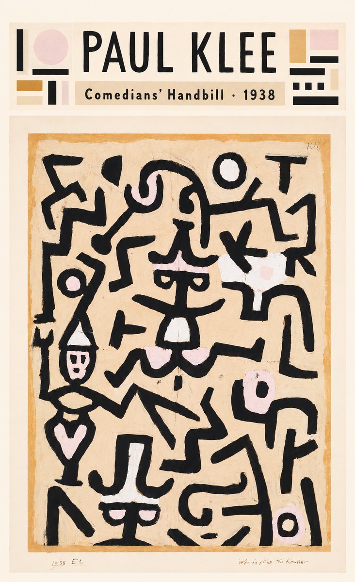 Paul Klee Comedians' Handbill No4 - Poster