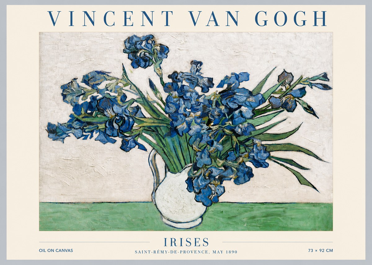 Van Gogh Irises II No5 - Poster