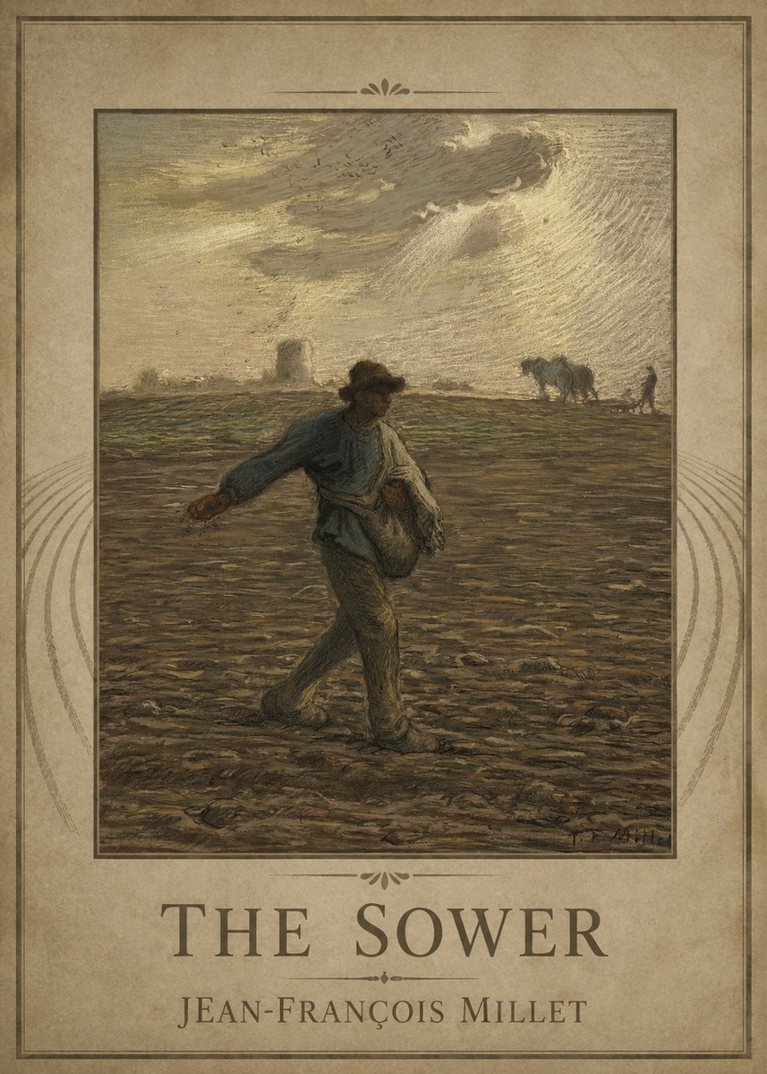 Jean-François Millet The Sower I No1 - Poster