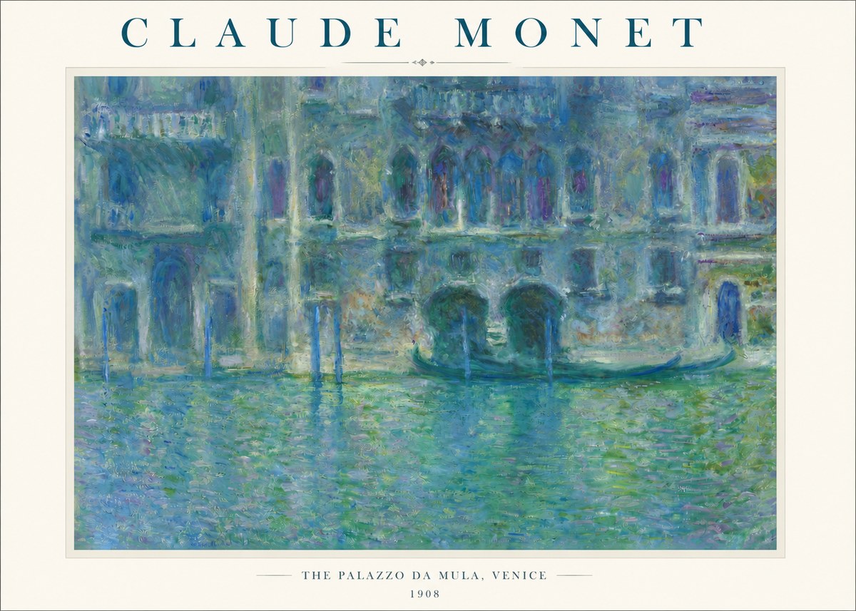 Monet The Palazzo Da Mula, Venice No3 - Poster