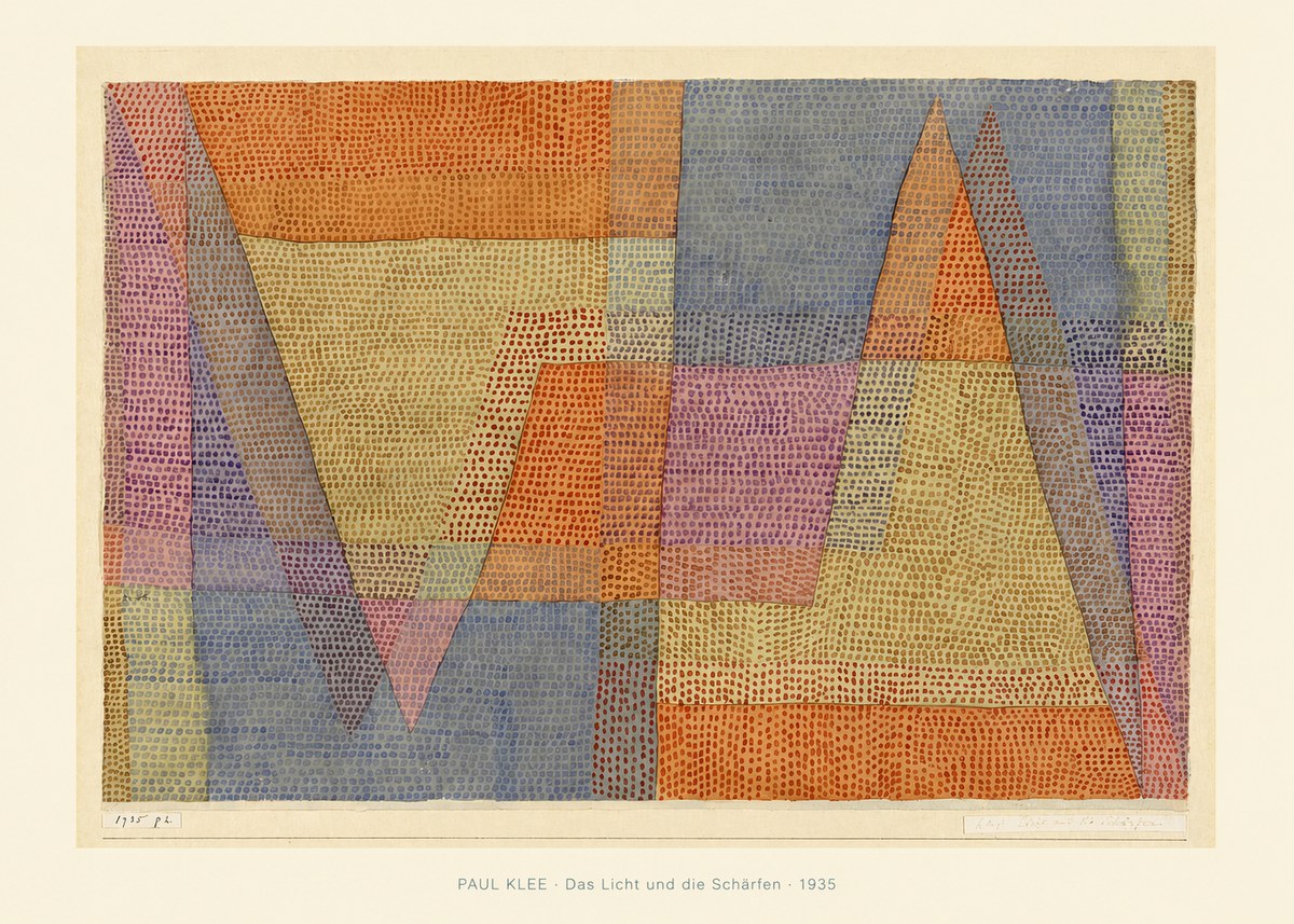 Paul Klee Das Licht Und Die Schärfen No6 - Poster